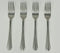 Sysco Tosca Set of 4 Dinner Forks Made by Oneida 7 1/4"
